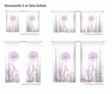 Allium 24 - blanco flieder Vorhang  Schal in verschiedenen Ausführungen verschiedenen Vorhänge modern tolle Optik